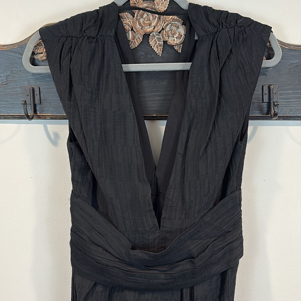NWT Anthropology Sunday in Brooklyn V Neck Textured Maxi Dress Size XS - Picture 9 of 13